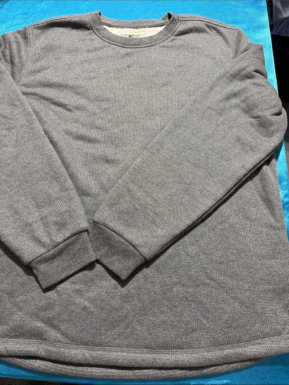 Heritage Men's Charcoal Crewneck Thermal Pullover